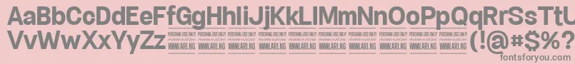 Шрифт SpecifypersonalNormbold – серые шрифты на розовом фоне
