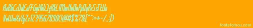 fuente HumanAlterEgoBolditalic – Fuentes Verdes Sobre Fondo Naranja