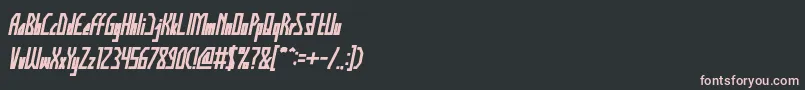 HumanAlterEgoBolditalic Font – Pink Fonts on Black Background