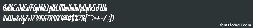 HumanAlterEgoBolditalic Font – White Fonts on Black Background