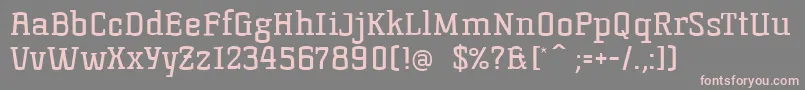 Korneuburg Font – Pink Fonts on Gray Background