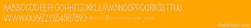 Więcej informacji o czcionce Ph400regularcaps Czcionka Ph400regularcaps – różowe czcionki na pomarańczowym tle