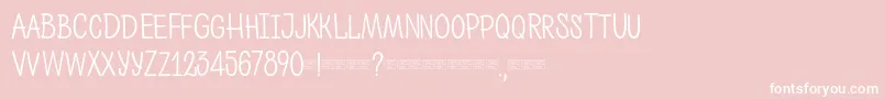 Ph400regularcaps Font – White Fonts on Pink Background