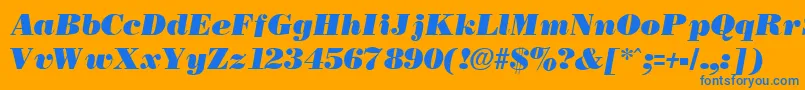 fuente NecblackItalic – Fuentes Azules Sobre Fondo Naranja