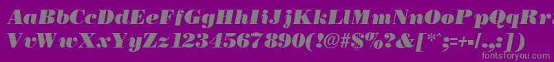 fuente NecblackItalic – Fuentes Grises Sobre Fondo Morado