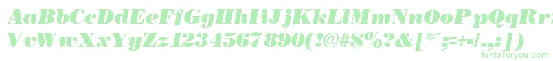 fuente NecblackItalic – Fuentes Verdes Sobre Fondo Blanco