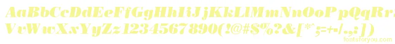 NecblackItalic Font – Yellow Fonts