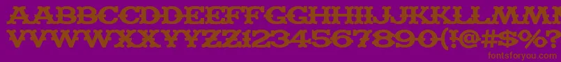 Madfb Font – Brown Fonts on Purple Background