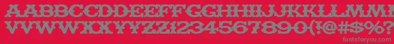 Madfb Font – Gray Fonts on Red Background