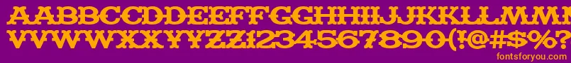 Madfb Font – Orange Fonts on Purple Background