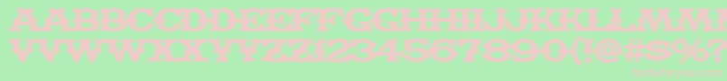 Madfb Font – Pink Fonts on Green Background