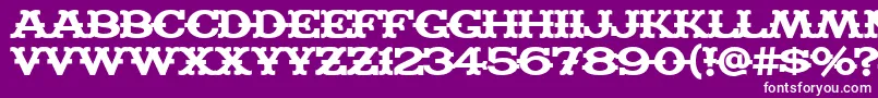 Madfb Font – White Fonts on Purple Background