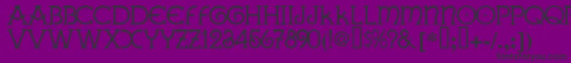 フォントGalla ffy – 紫の背景に黒い文字