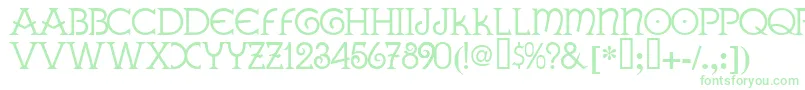 Galla ffy Font – Green Fonts on White Background