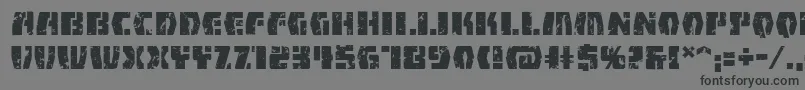 FirefightbbReg Font – Black Fonts on Gray Background