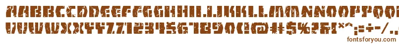 FirefightbbReg Font – Brown Fonts on White Background