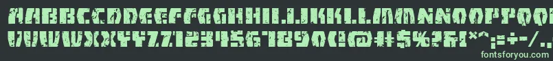 FirefightbbReg Font – Green Fonts on Black Background