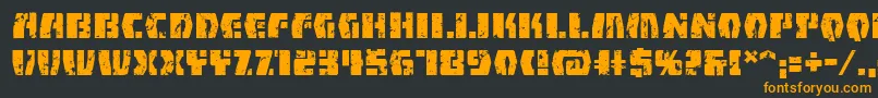 FirefightbbReg Font – Orange Fonts on Black Background