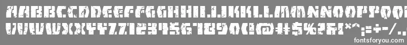 FirefightbbReg Font – White Fonts on Gray Background