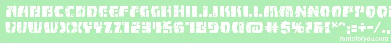 FirefightbbReg Font – White Fonts on Green Background