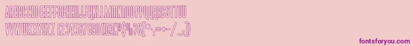 GoticaModernaKkOutlineV1.1 Font – Purple Fonts on Pink Background