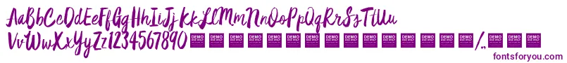 Шрифт StarDustDemo – фиолетовые шрифты