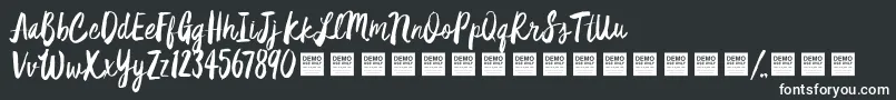 StarDustDemo-Schriftart – Weiße Schriften