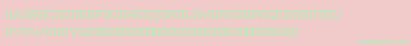 SebastienSlabRegularDemo Font – Green Fonts on Pink Background