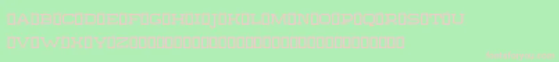 SebastienSlabRegularDemo Font – Pink Fonts on Green Background