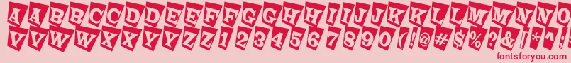 fuente ALatinotitulcmtw – Fuentes Rojas Sobre Fondo Rosa