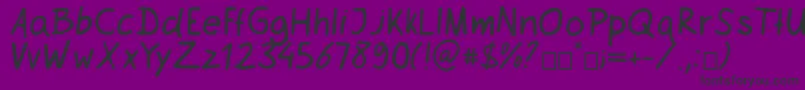 Netsrak Font – Black Fonts on Purple Background