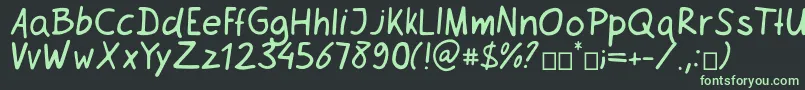 Netsrak Font – Green Fonts on Black Background