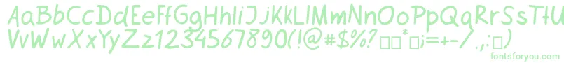Netsrak Font – Green Fonts on White Background