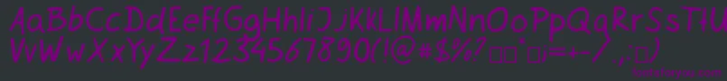 Netsrak Font – Purple Fonts on Black Background