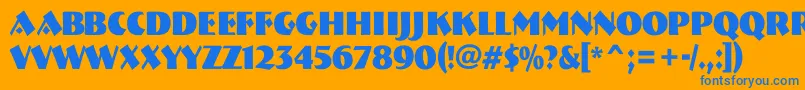 fuente ABremennrBold – Fuentes Azules Sobre Fondo Naranja