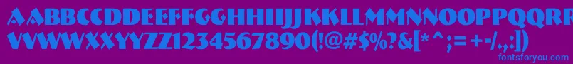 Подробнее о шрифте ABremennrBold Шрифт ABremennrBold – синие шрифты на фиолетовом фоне