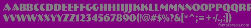 Police ABremennrBold – polices grises sur fond violet