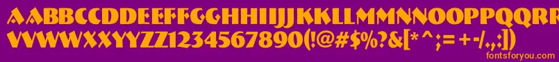 Więcej informacji o czcionce ABremennrBold Czcionka ABremennrBold – pomarańczowe czcionki na fioletowym tle