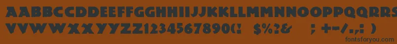 Dslemiesz Font – Black Fonts on Brown Background
