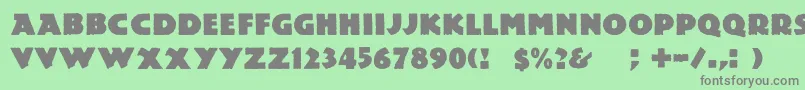 Dslemiesz Font – Gray Fonts on Green Background