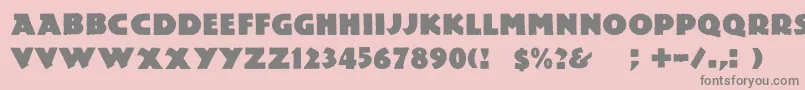 Dslemiesz Font – Gray Fonts on Pink Background