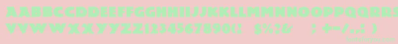 Dslemiesz Font – Green Fonts on Pink Background