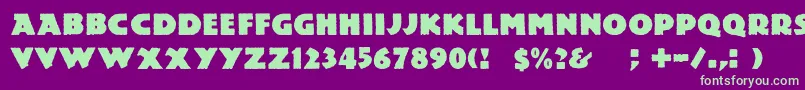 Dslemiesz Font – Green Fonts on Purple Background