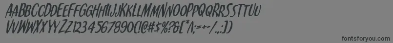 Kennebunkportital Font – Black Fonts on Gray Background
