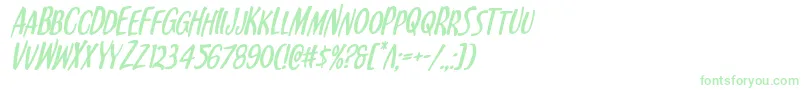 Kennebunkportital Font – Green Fonts on White Background