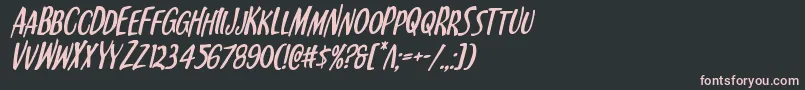 Kennebunkportital Font – Pink Fonts on Black Background