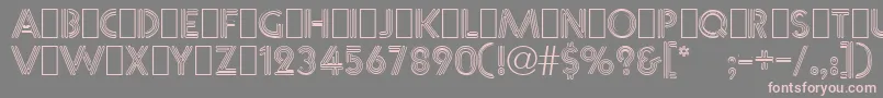 Flaming1 Font – Pink Fonts on Gray Background