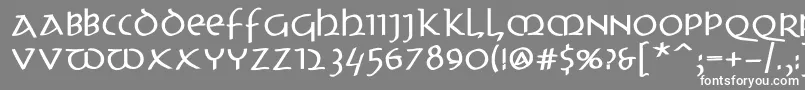 UncitronswingingBold Font – White Fonts on Gray Background