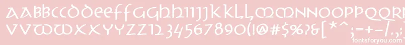 フォントUncitronswingingBold – ピンクの背景に白い文字