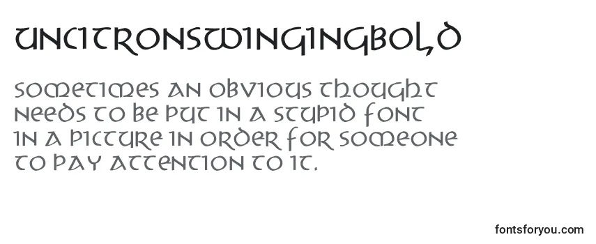 フォントUncitronswingingBold